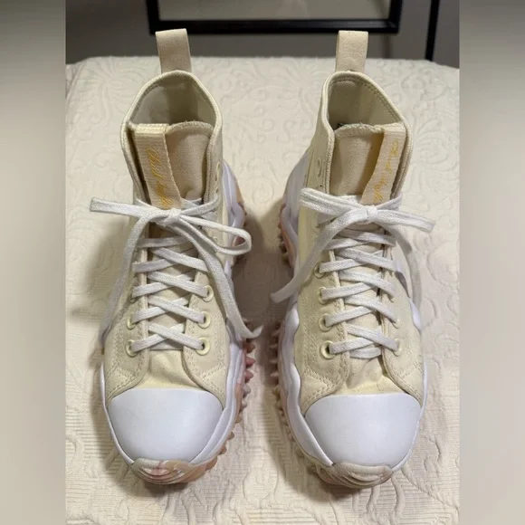 Converse Run Star Motion CX Soft Dune Pink Marbled High-Top Sneakers - Picture 1 of 8